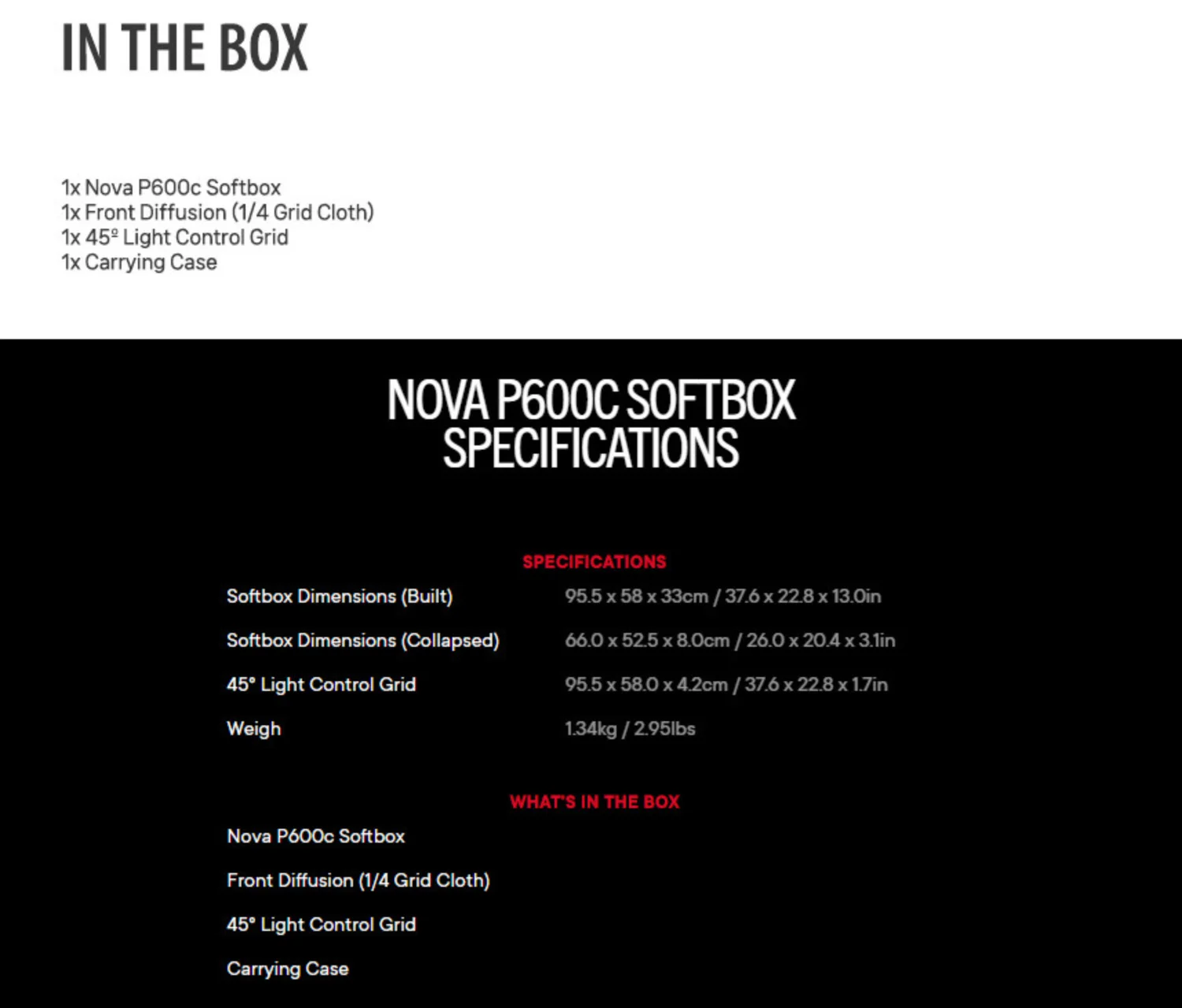 NOVA p300C softbox