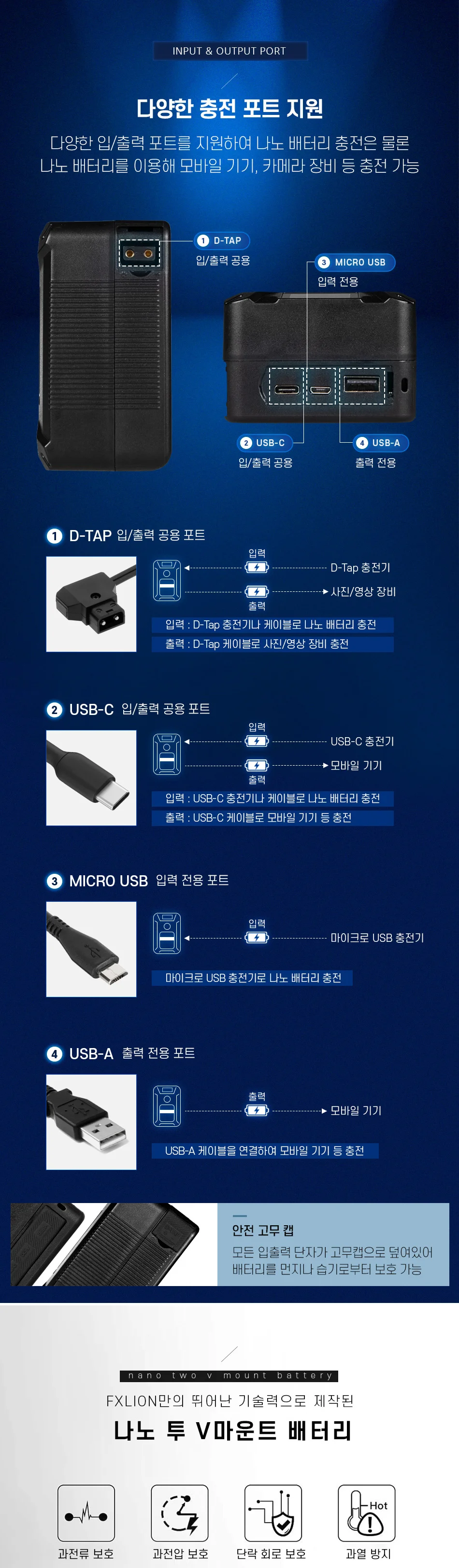 FXLION 나노 투 V마운트 배터리 100wh